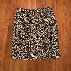 Animal Print Pencil Skirt from Ann Taylor Loft